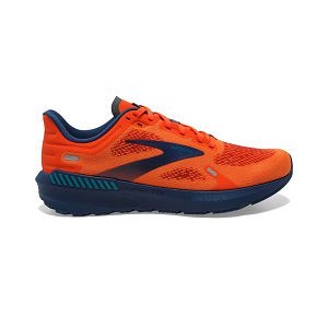 Brooks Launch GTS 9 Mens Road Running Shoes Orange/Navy | USA-ZRH632541